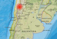 Se registra un sismo de magnitud 5,1 en Argentina