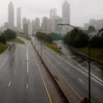 Amenaza de tornado en Atlanta, EE. UU estados unidos