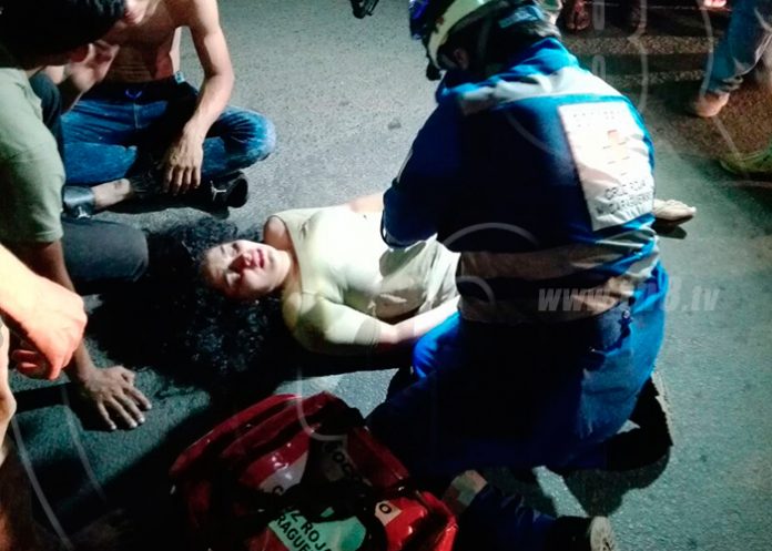 mujer atropellada en managua