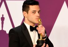 Tremendo oso que protagonizó Rami Malek al recibir su Óscar (FOTOS) estados unidos