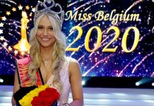 Miss Bélgica 2020 sufre caída en vivo y se le cae el brasier (VIDEO) belgoca