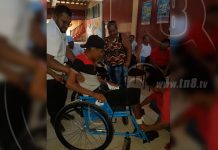 Personas con discapacidad beneficiadas con medios auxiliares en Bilwi nicaragua