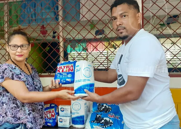 CDI de Bilwi recibe donativo de kits higiénicos por parte del MIFAM nicaragua