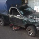 Motociclista se salvó de morir bajo las llantas de una camioneta en Boaco nicaragua