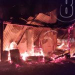 Feroz incendio reduce a cenizas una vivienda en Tecolostote, Boaco nicaragua