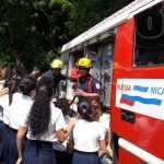 DGB capacita a estudiantes en primeros auxilios y técnicas contra incendios nicaragua