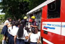 DGB capacita a estudiantes en primeros auxilios y técnicas contra incendios nicaragua
