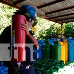 Prevención de incendios: Bomberos inspeccionan agencia de gas en Managua nicaragua