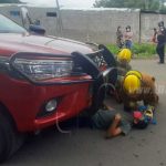 Bomberos realizan ejercicio demostrativo de primeros auxilios en accidente de tránsito icaragua