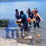Bomberos realizan ejercicio de rescate en la Laguna de Xiloá nicaragua
