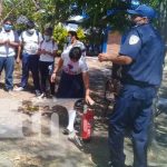 nicaragua, bomberos, teustepe, capacitacion, estudiantes, educacion,