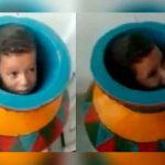 Familia brasileña rompe costoso jarrón porque un niño se atoró en el brasil