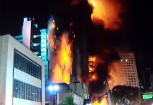 45 desaparecidos en incendio de edificio en Sao Paulo brasil
