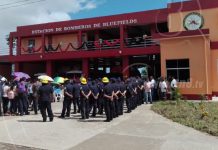 Inauguran y entregan nueva estación de bomberos en Bluefields nicaragua
