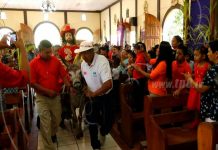 Ometepe: procesión de la burrita, entrada triunfal de Jesús a Jerusalén nicaragua
