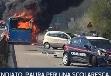 Capturan a hombre que secuestro autobús escolar y le prendió fuego italia