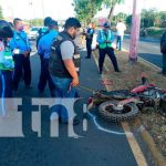 Motociclista pierde la vida al impactar contra un bus en Ciudad Sandino nicaragua