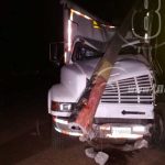 Camión se estrelló con dos postes de tendido eléctrico en Tipitapa nicaragua