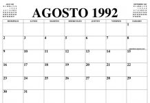 La curiosa razón por la que el calendario de 1992 sirve para 2020