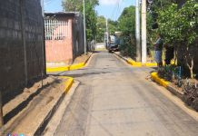 Inauguran proyecto de mejoramiento vial en el barrio René Cisneros nicaragua