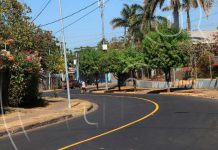 Familias del barrio Edgard Lang celebran mejoras de las calles nicaragua