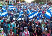 Masiva caminata en Managua contra la violencia hacia las mujeres nicaragua