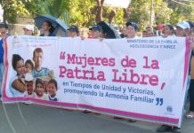 San Rafael del Sur camina por un futuro sin violencia a la mujer nicaragua