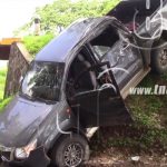 Camioneta presenta desperfectos mecánicos y va a parar a un abismo nicaragua