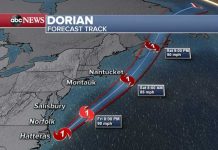 Dorian se mantiene como huracán en su curso a Canadá estados unidos