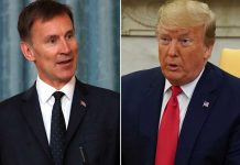 Jeremy Hunt considera equivocados los comentarios de Trump reino unido