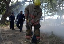 Bomberos de Nicaragua se capacitan en combatir incendios forestales nicaragua