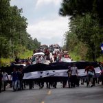 México recibe a la caravana de migrantes hondureños estados unidos