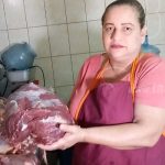 Doña Karla da gracias a Dios por su exitoso negocio de carnes nicaragua