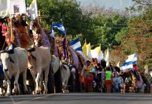 Nandaimeños recibieron a las carretas peregrinas nicaragua