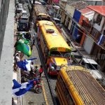 Familias de Boaco viajan hasta Managua en respaldo al FSLN nicaragua