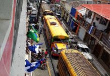 Familias de Boaco viajan hasta Managua en respaldo al FSLN nicaragua