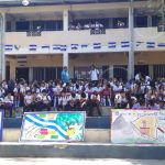 Estudiantes participaron en feria alusiva a las Fiestas Patrias nicaragua