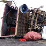 Camioncito chatarrero se vuelca en Carretera Norte nicaragua