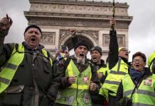 «Chalecos amarillo» se toman las calles de París nuevamente francia