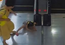 ¡De terror! Escalera mecánica succiona brazo de una niña video