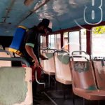 Continúan jornadas de desinfección al sector transporte en Juigalpa nicaragua