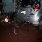 Juigalpa: Motociclista lesionado al impactar contra un vehículo estacionado nicaragua