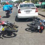 Triple colisión en las inmediaciones del Holiday Inn, en Managua nicaragua