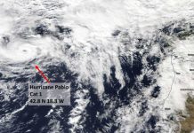Tormenta Pablo se debilita rápidamente en el Atlántico norte atlantico norte