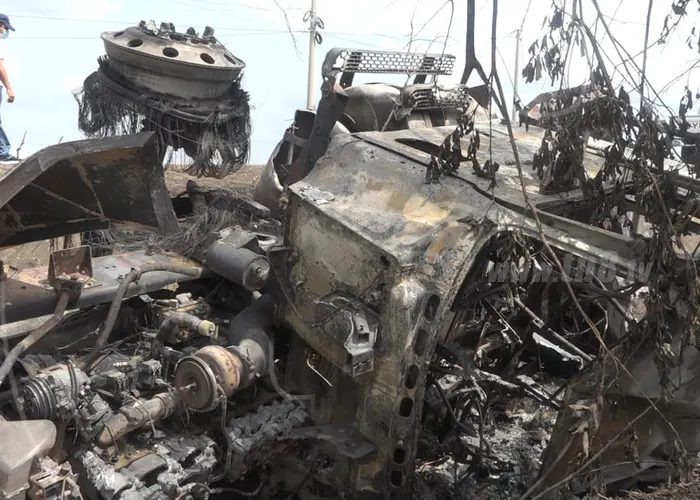 León: Conductor con quemaduras tras incendiarse cisterna con combustible nicaragua