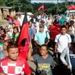 Caminata por la vida, la paz y la justicia en San Juan Del Río Coco poblacion