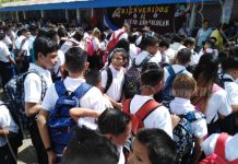 Estudiantes vespertinos en colegio San Sebastían inician las clases nicaragua
