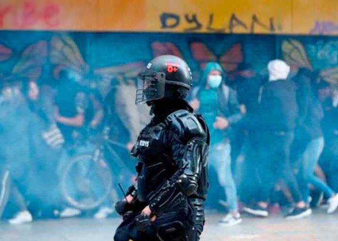 Colombia, paro nacional, acciones represivas, manifestantes,