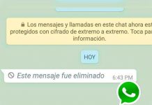 Así puedes leer un mensaje que fue eliminado en Whatsapp whatsapp