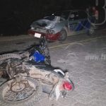 Motociclista sufre graves heridas al impactar con un vehículo en Juigalpa nicaragua